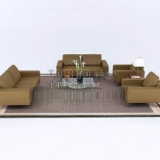 现代沙发3d模型下载