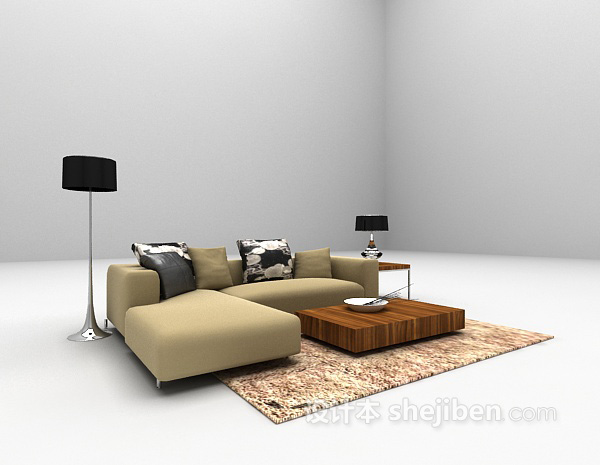 组合沙发3d模型下载