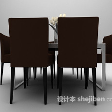 桌椅组合推荐3d模型下载