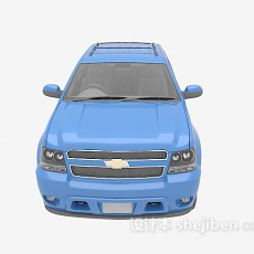 蓝色小车3d模型下载