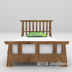 木质床推荐3d模型下载