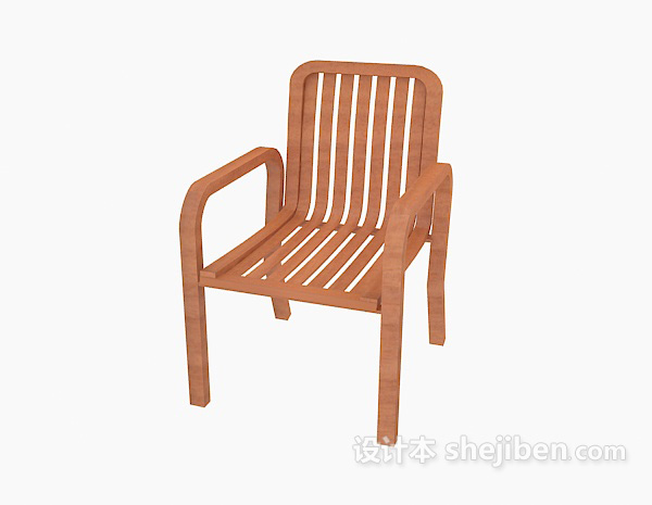 免费实木家居椅3d模型下载