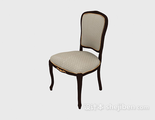 传统欧式休闲椅3d模型下载