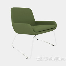 现代风格绿色休闲椅3d模型下载