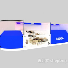 商场玻璃展示柜3d模型下载
