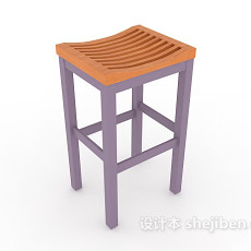 简单吧台椅3d模型下载