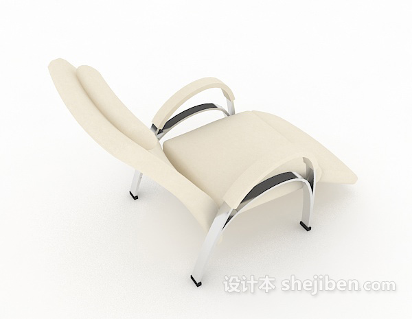 现代风格现代家居休闲躺椅3d模型下载