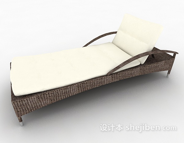 免费简单现代休闲躺椅3d模型下载