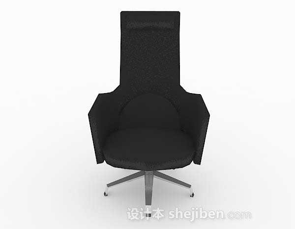 现代黑色休闲椅子