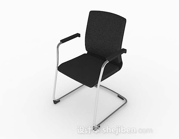 免费现代休闲黑色椅子3d模型下载