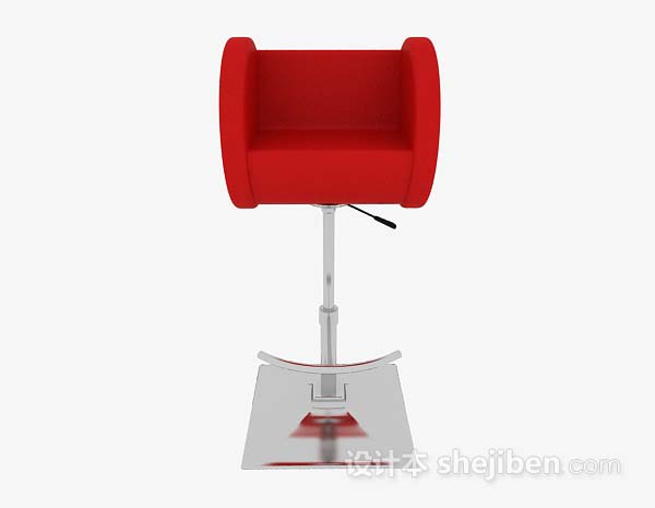 现代简约红色高脚椅