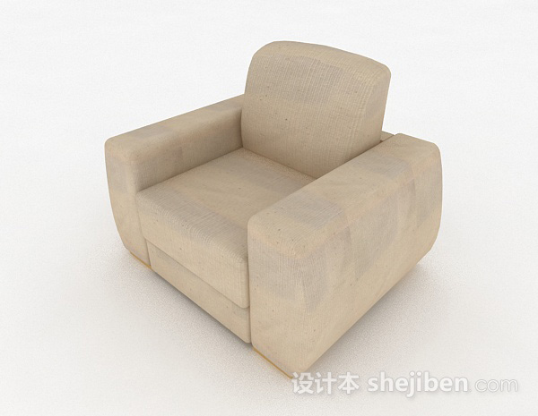家居简约单人沙发3d模型下载