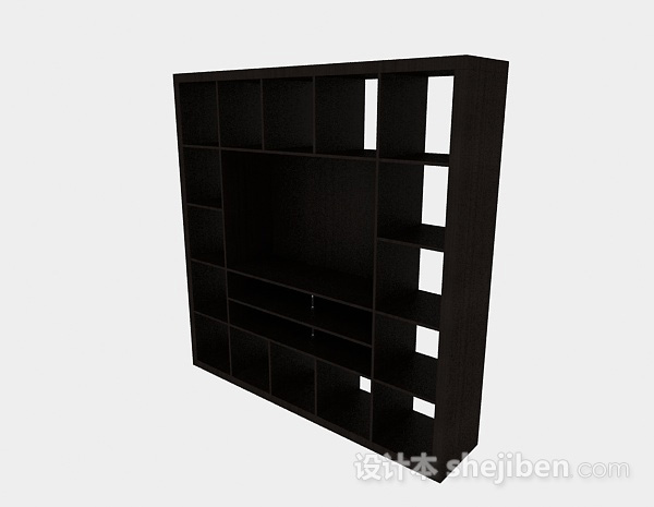 黑色木质电视柜